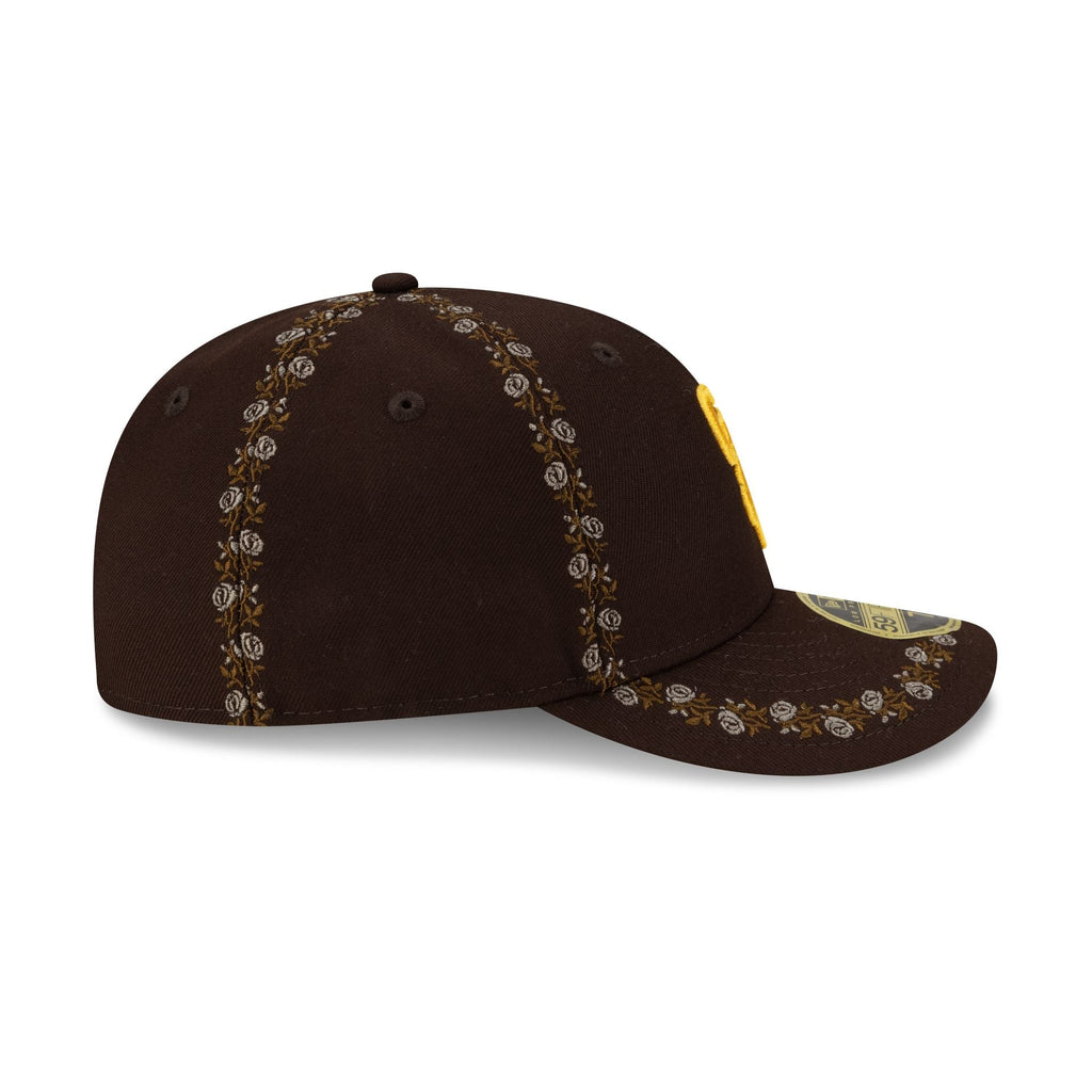 San Diego Padres Rose Emblem Low Profile 59FIFTY Fitted Hat
