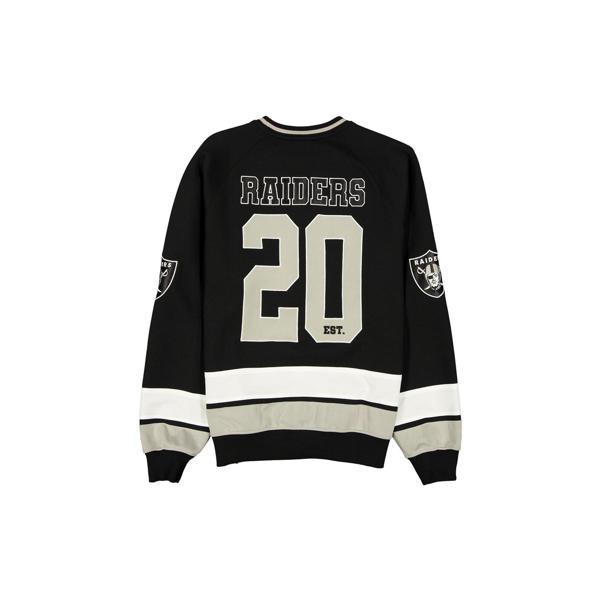 Las Vegas Raiders Man-to-Man Black Crewneck