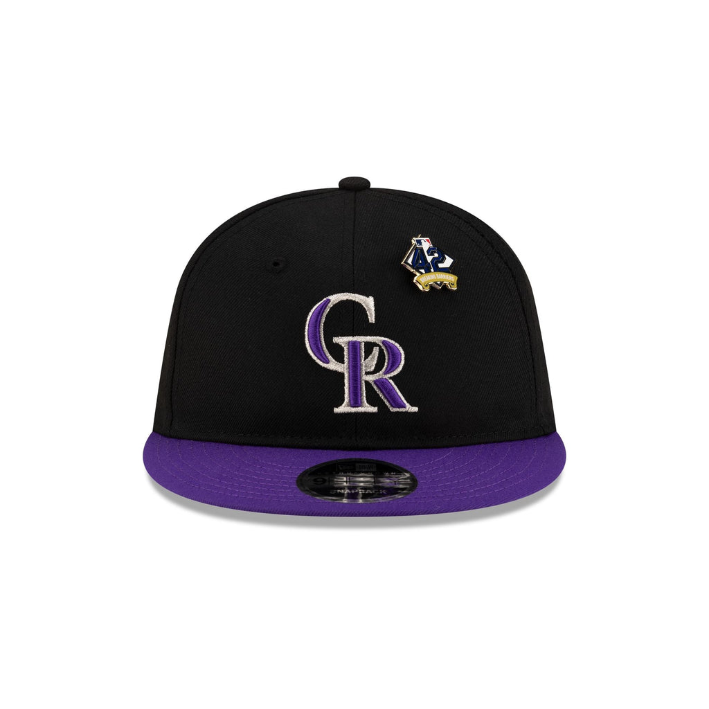 Colorado Rockies Jackie Robinson Day 2025 Retro Crown 9FIFTY Snapback Hat
