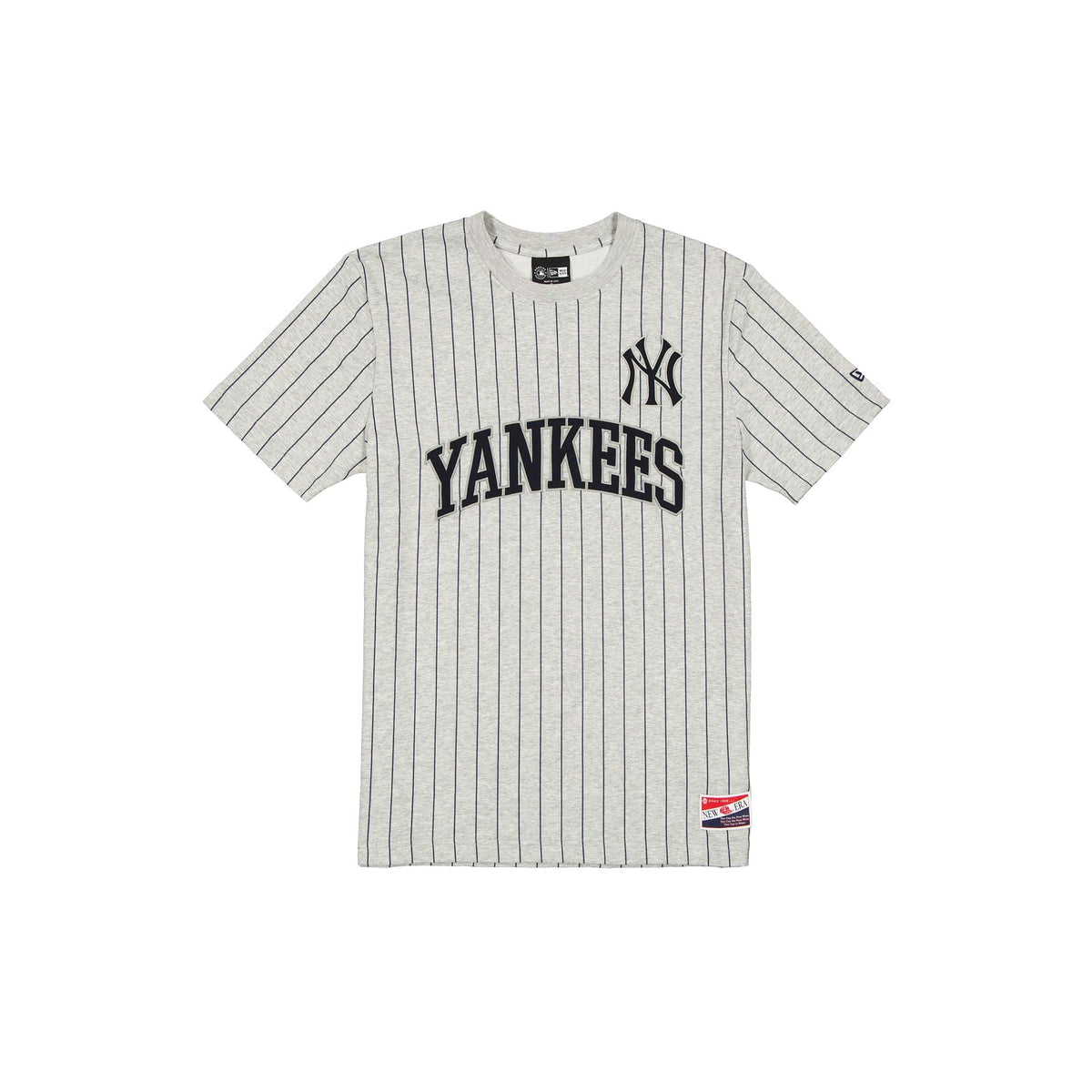 New York Yankees Throwback Retro Gray Pinstripe T-Shirt