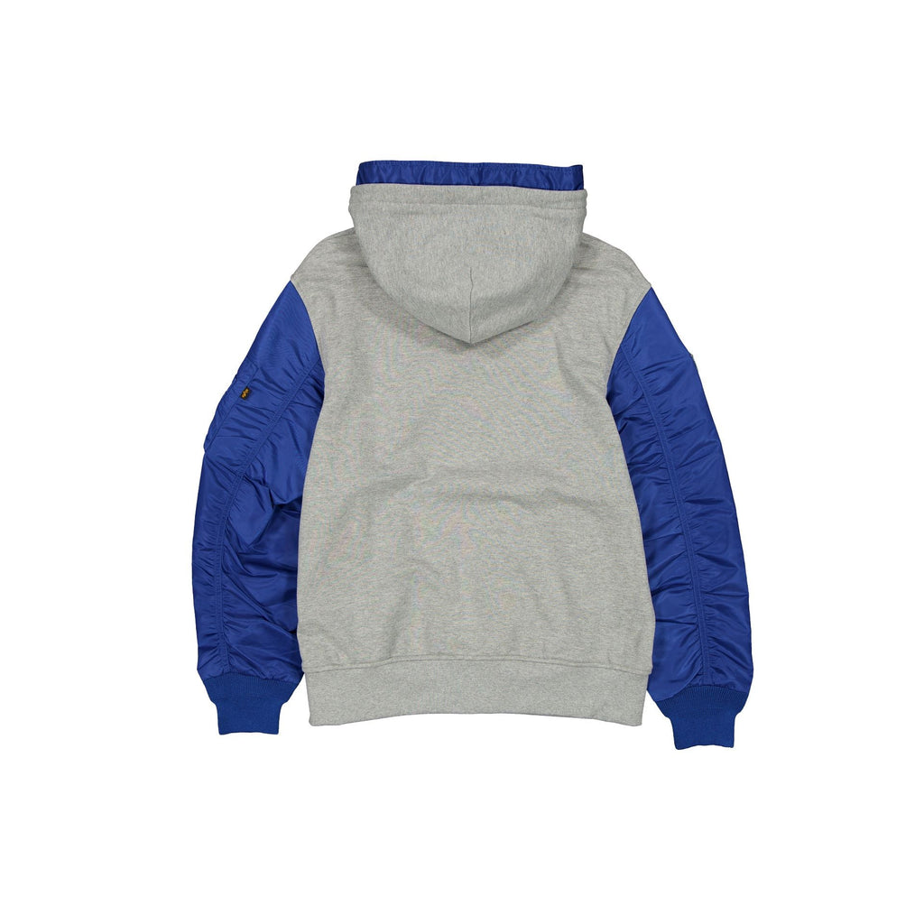 Alpha Industries x New York Mets Gray MA-1 Full Zip Fleece Jacket