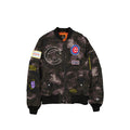 Alpha Industries x Chicago Cubs Black Camo MA-1 Bomber Jacket
