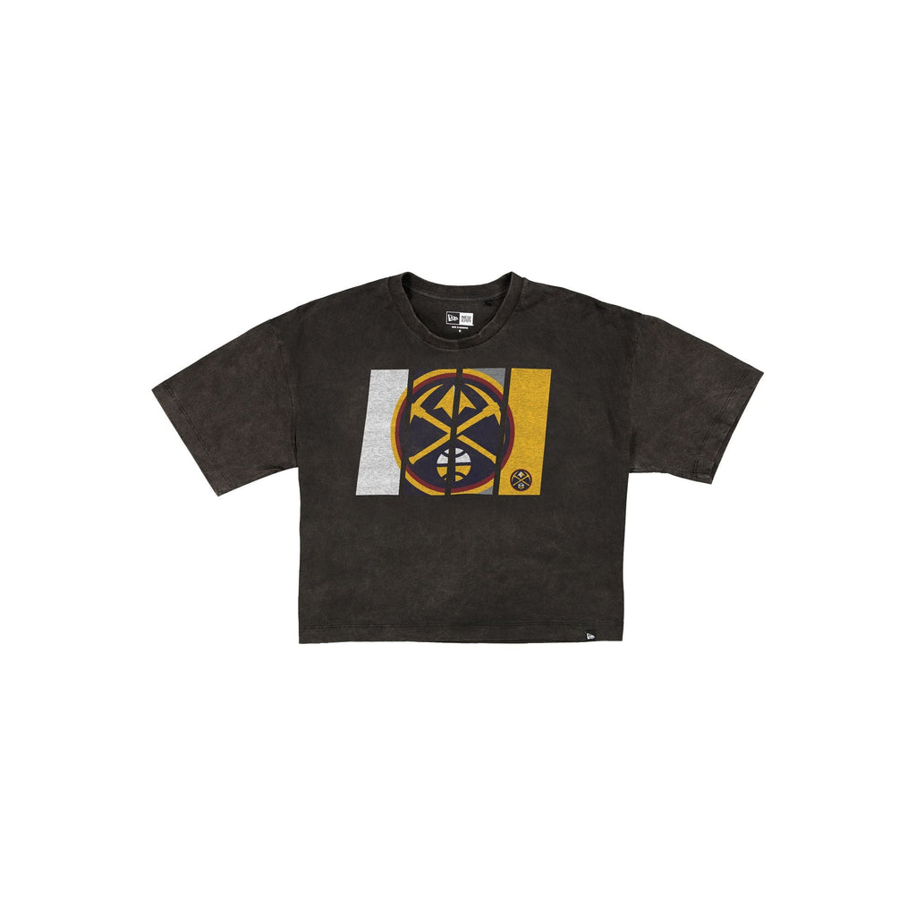 Denver Nuggets Sport Night Black Cropped Women's T-Shirt