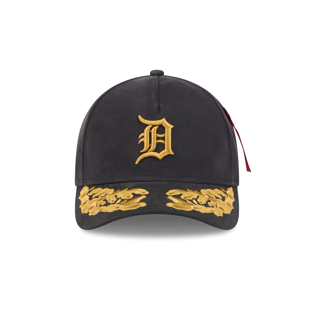 Alpha Industries x Detroit Tigers Black 9FORTY M-Crown A-Frame Snapback Hat