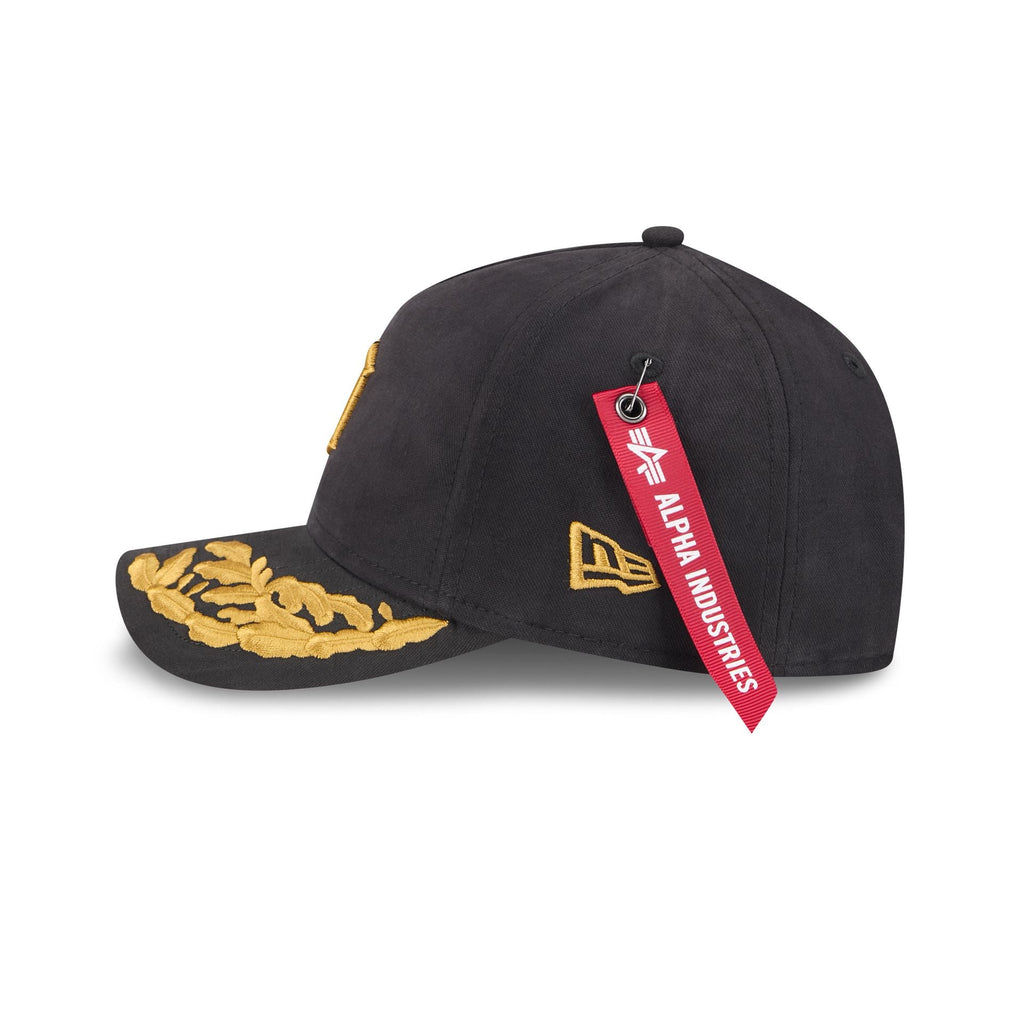 Alpha Industries x Detroit Tigers Black 9FORTY M-Crown A-Frame Snapback Hat