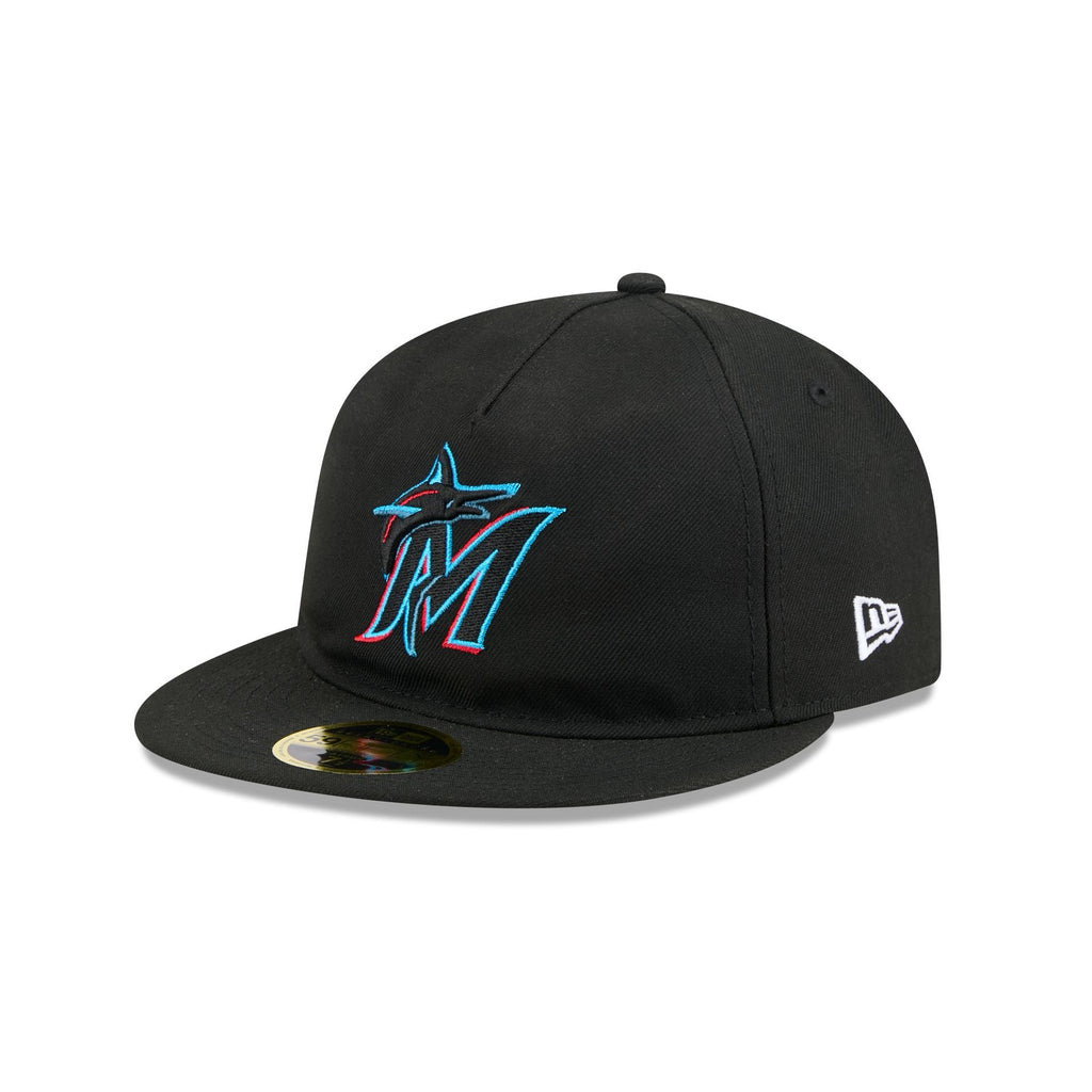 Miami Marlins Easy Retro Crown 59FIFTY A-Frame Fitted Hat