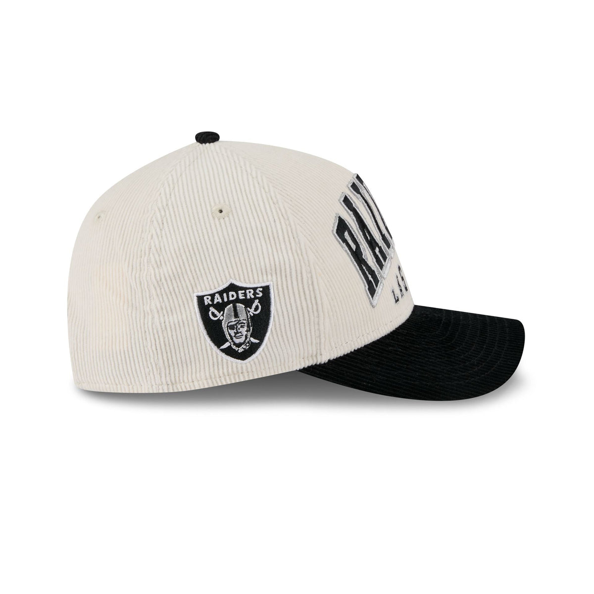 Las Vegas Raiders Stacked Corduroy 9FORTY M-Crown A-Frame Snapback Hat