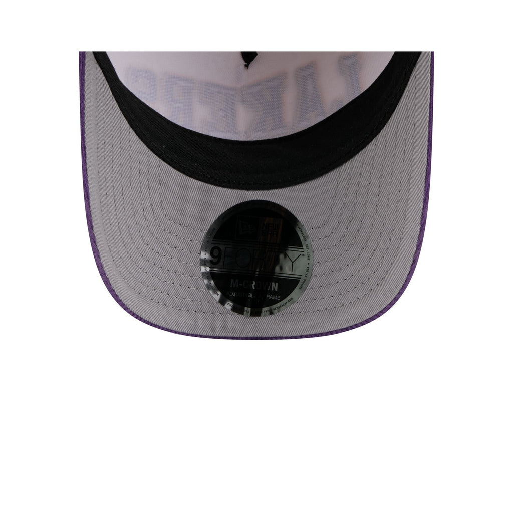 Los Angeles Lakers Stacked Corduroy 9FORTY M-Crown A-Frame Snapback Hat