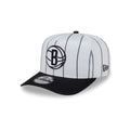 Brooklyn Nets Satin Pinstripe 9FIFTY A-Frame Snapback Hat