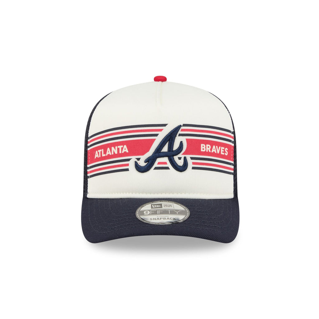 Atlanta Braves Banner 9FIFTY A-Frame Trucker Hat