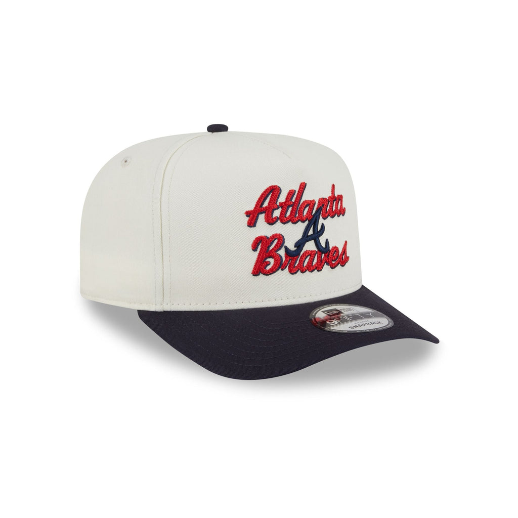 Atlanta Braves Chainstitch 9FIFTY A-Frame Snapback Hat