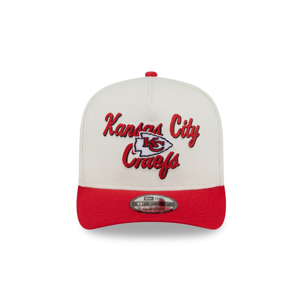 Kansas City Chiefs Chainstitch 9FIFTY A-Frame Snapback Hat