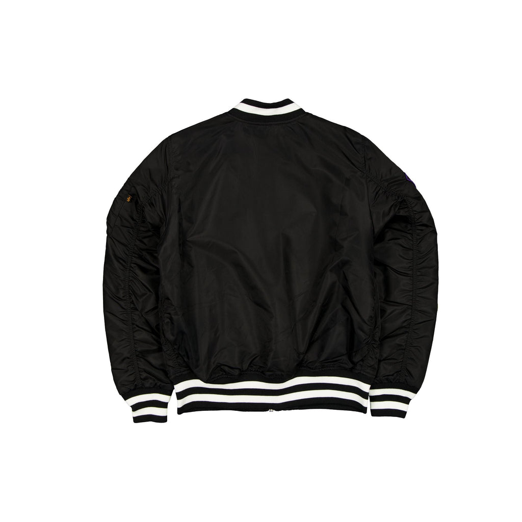 Alpha Industries x Los Angeles Dodgers Black MA-1 Bomber Jacket