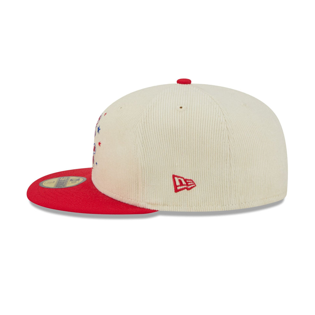 Houston Rockets 2025 City Edition Chrome White Corduroy 59FIFTY Fitted Hat