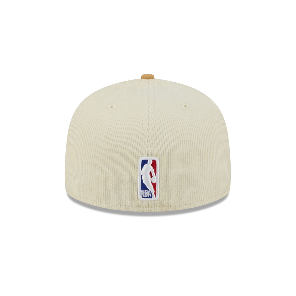 Boston Celtics 2025 City Edition Chrome White Corduroy 59FIFTY Fitted Hat