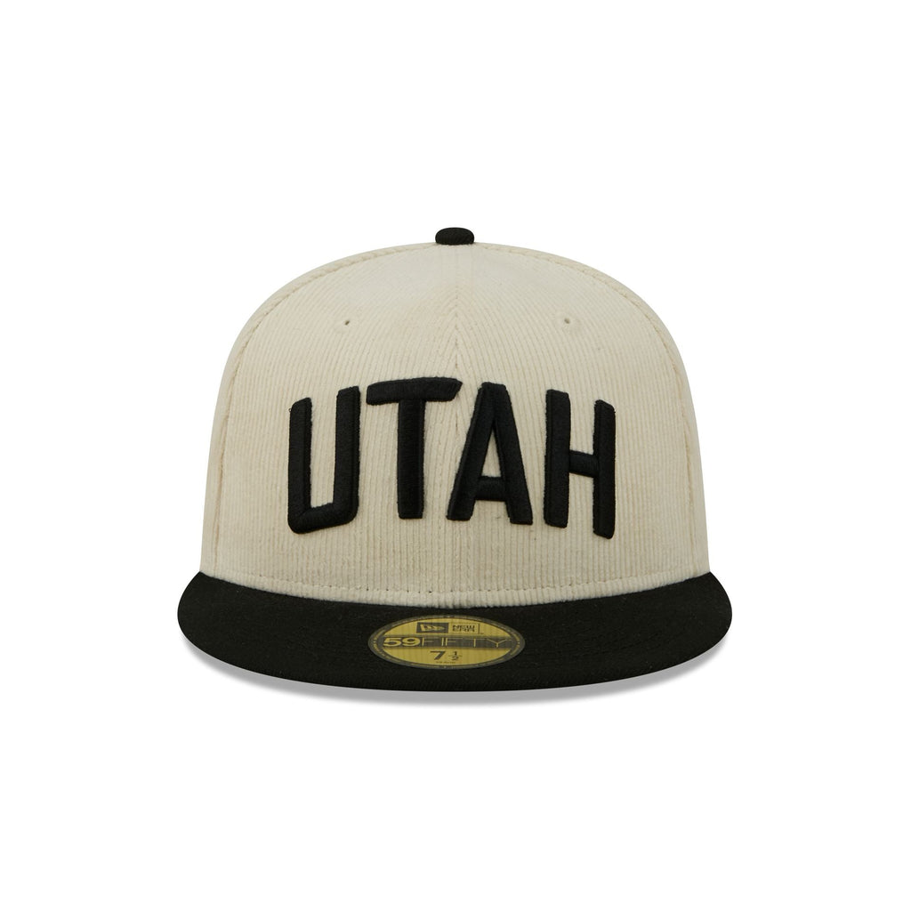 Utah Jazz 2025 City Edition Chrome White Corduroy 59FIFTY Fitted Hat