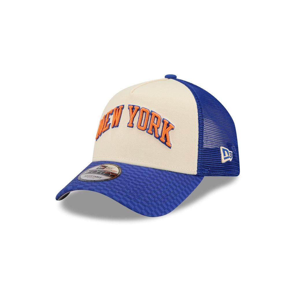 New York Knicks 2025 City Edition 9FORTY A-Frame Trucker Hat