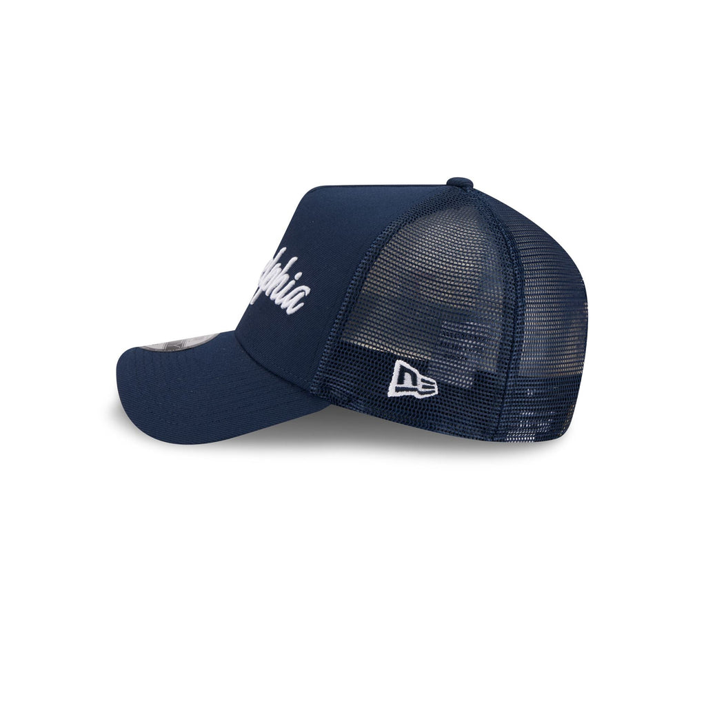 Philadelphia 76ers 2025 City Edition 9FORTY A-Frame Trucker Hat