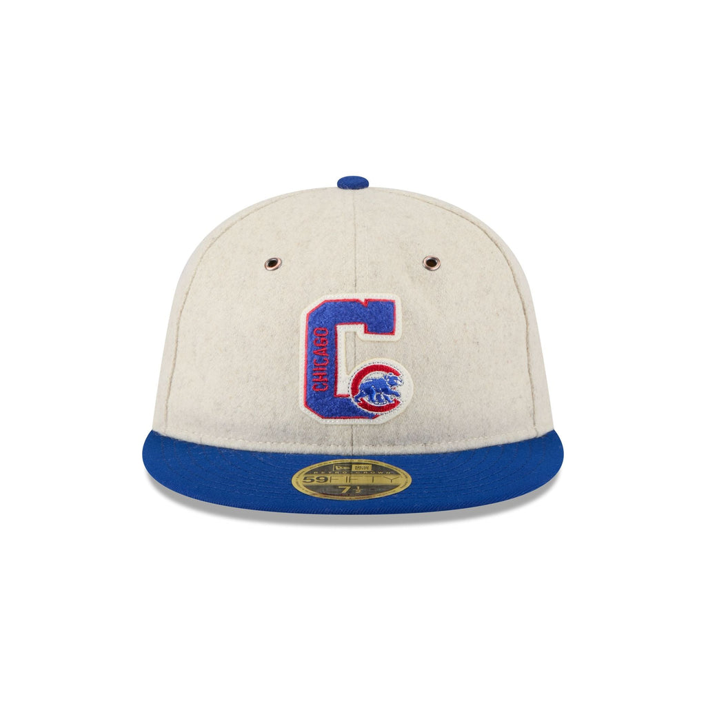 Chicago Cubs Wool Letterman Retro Crown 59FIFTY Fitted Hat