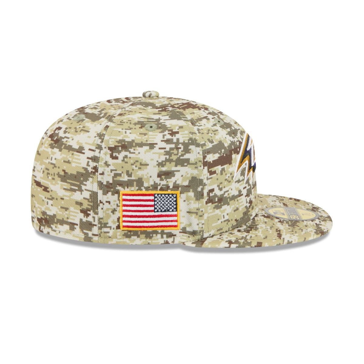 Baltimore Ravens 2025 Salute to Service Fan Gear 59FIFTY Fitted Hat