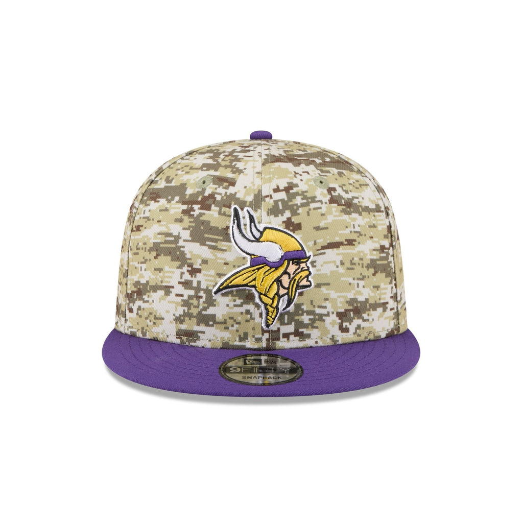 Minnesota Vikings 2025 Salute to Service Fan Gear 9FIFTY Snapback Hat