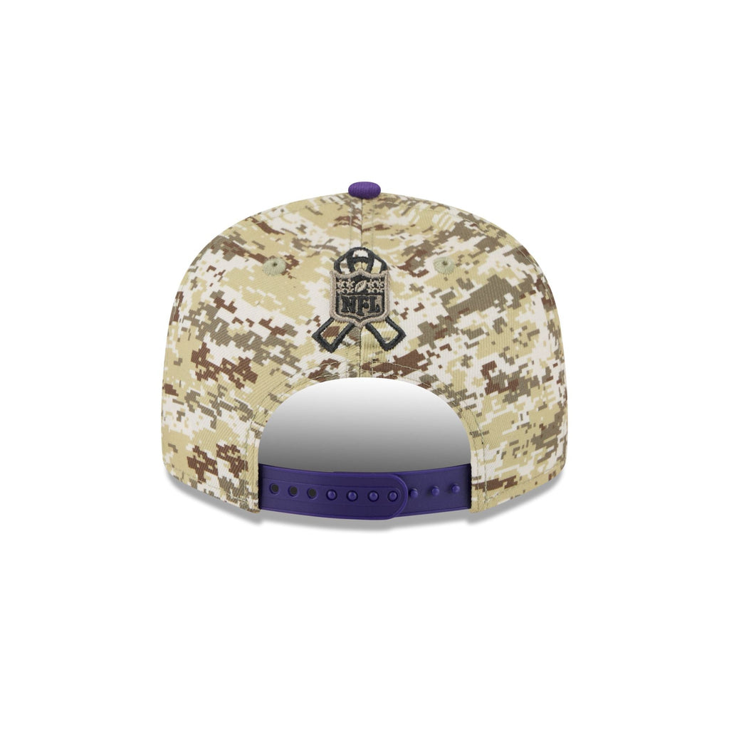 Minnesota Vikings 2025 Salute to Service Fan Gear 9FIFTY Snapback Hat