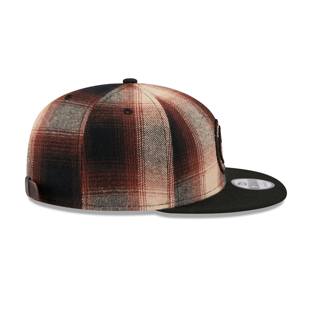 Baltimore Orioles Grunge Plaid 9FIFTY A-Frame Adjustable Hat