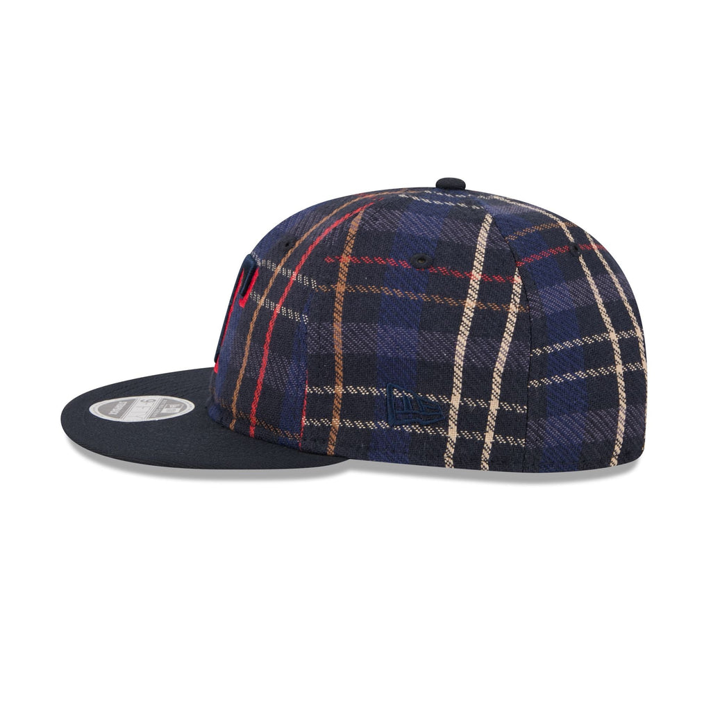 Texas Rangers Grunge Plaid Retro Crown 9FIFTY Adjustable Hat