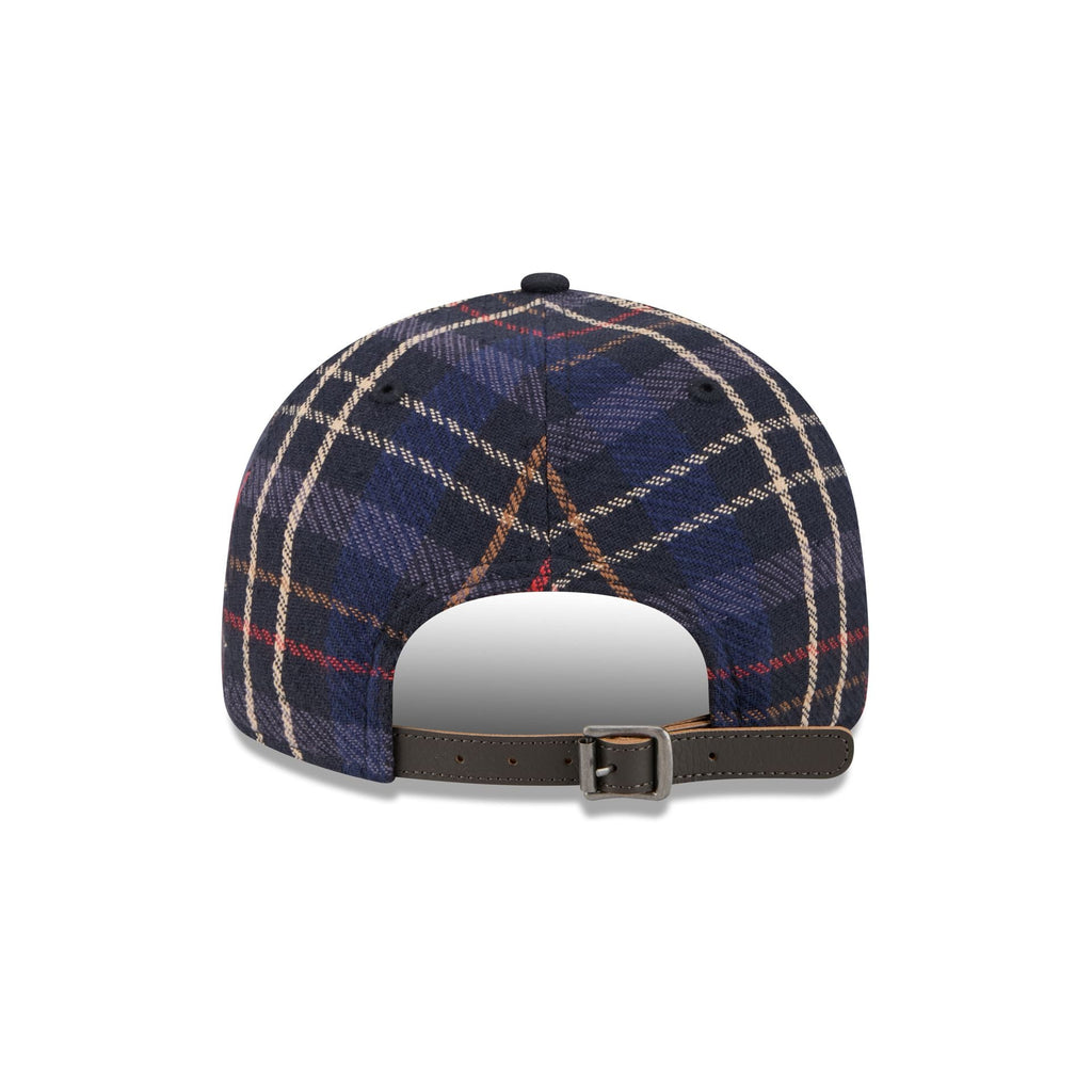 Boston Red Sox Grunge Plaid Retro Crown 9FIFTY Adjustable Hat