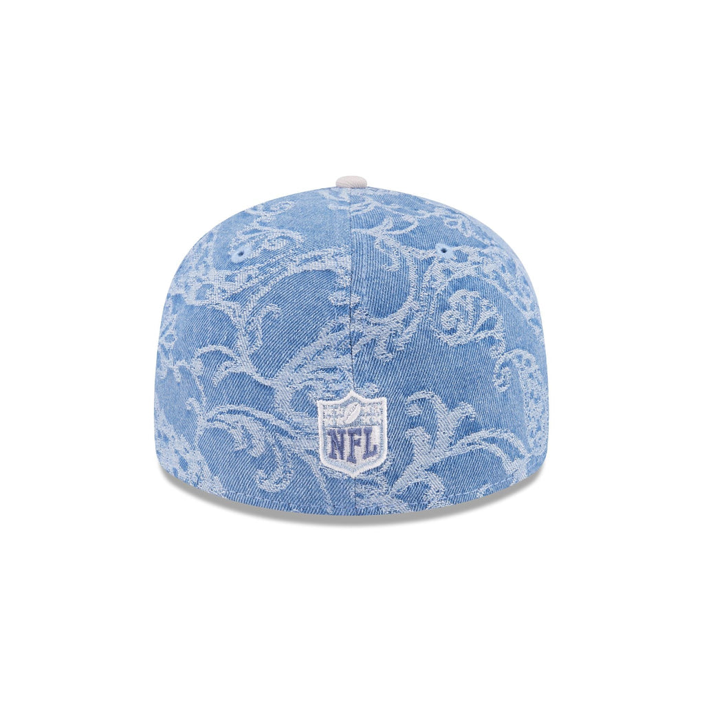 Just Caps Jacquard Denim Philadelphia Eagles Retro Crown 59FIFTY Fitted Hat