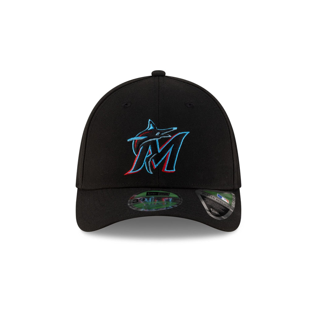 Miami Marlins Player Replica 39THIRTY M-Crown Stretch Fit Hat