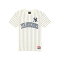 New York Yankees Throwback Applique Pinstripe Chrome White T-Shirt