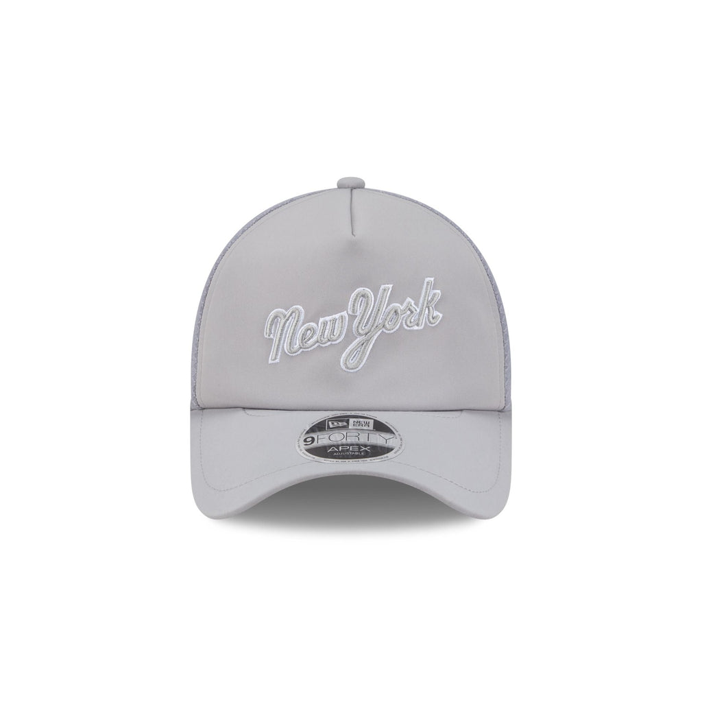 New York Mets 2026 Batting Practice Gray 9FORTY APEX Trucker Hat