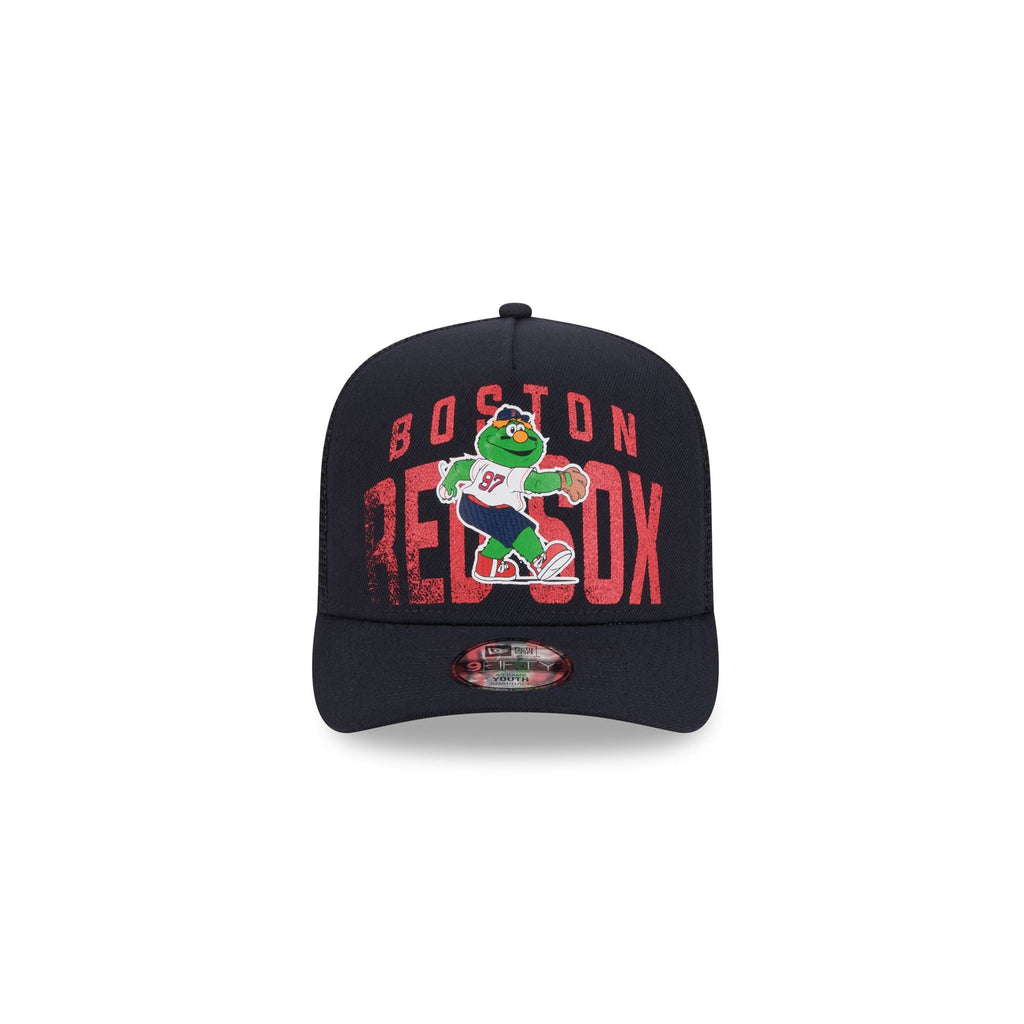 Boston Red Sox Logo Fade Kids 9FIFTY A-Frame Trucker Hat