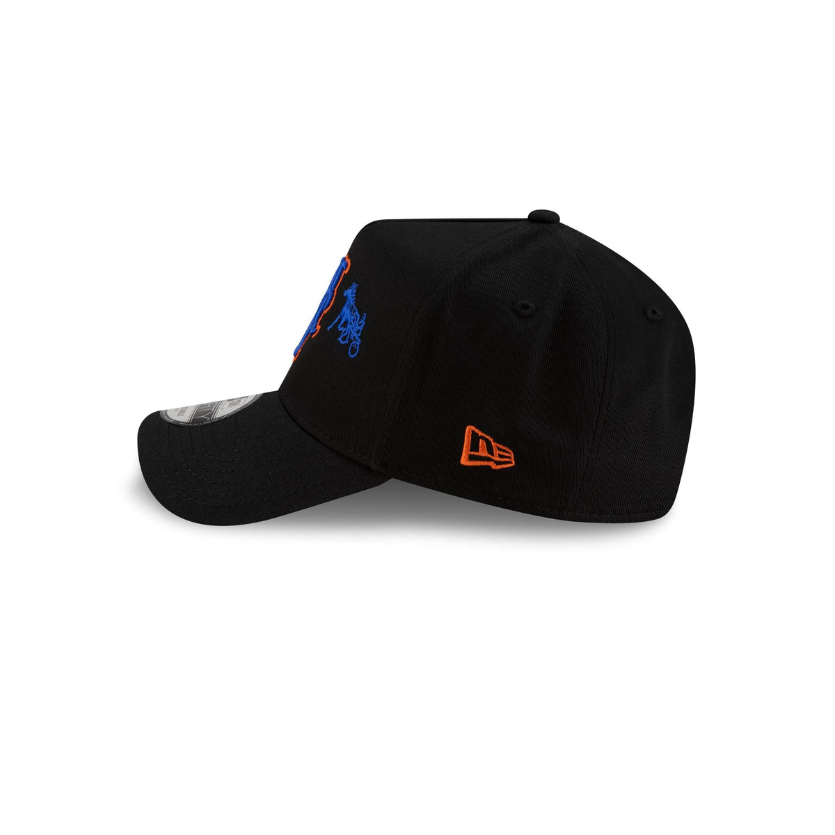 Siegelman Stable x New York Mets Black 9FORTY A-Frame Snapback Hat