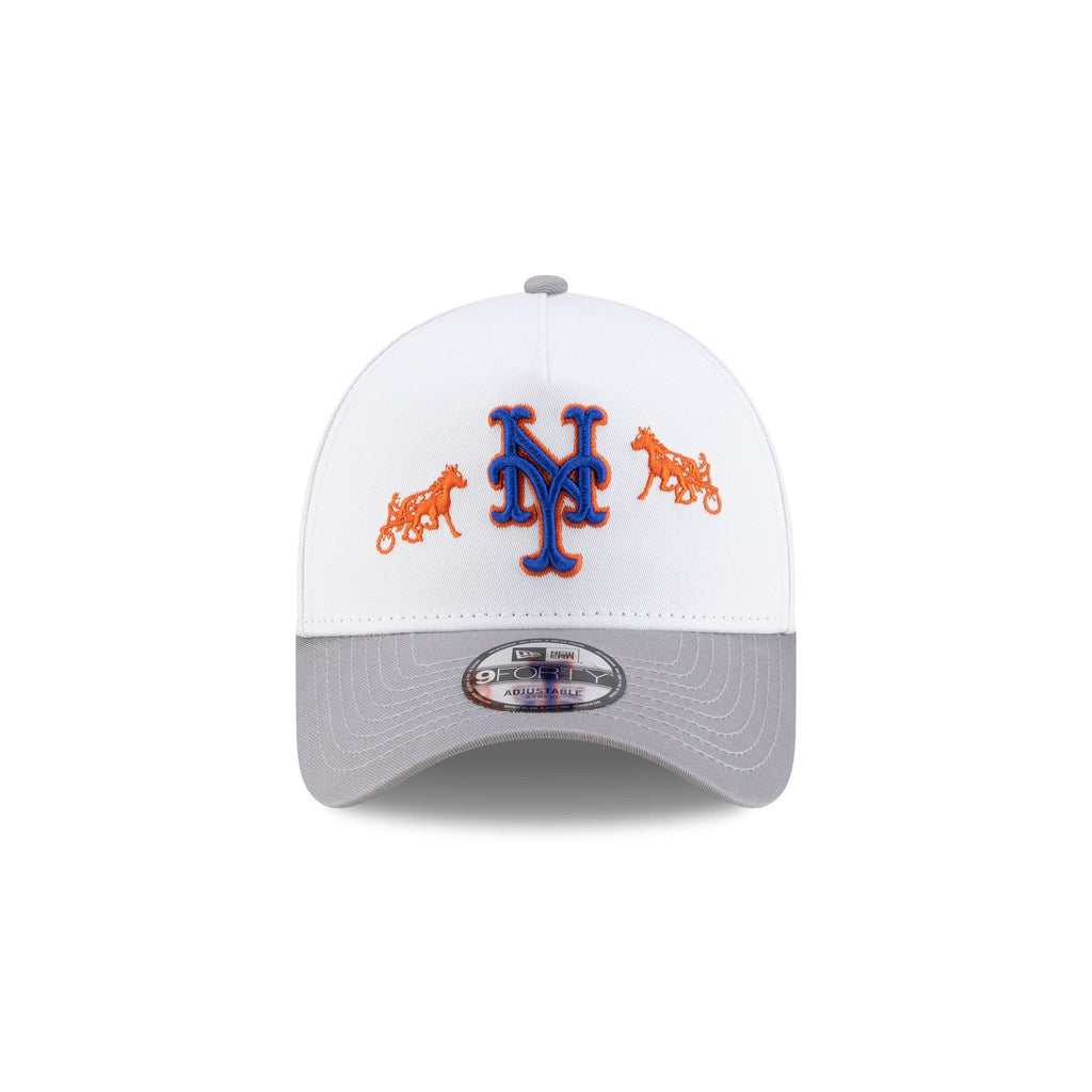 Siegelman Stable x New York Mets Gray Visor 9FORTY A-Frame Snapback Hat