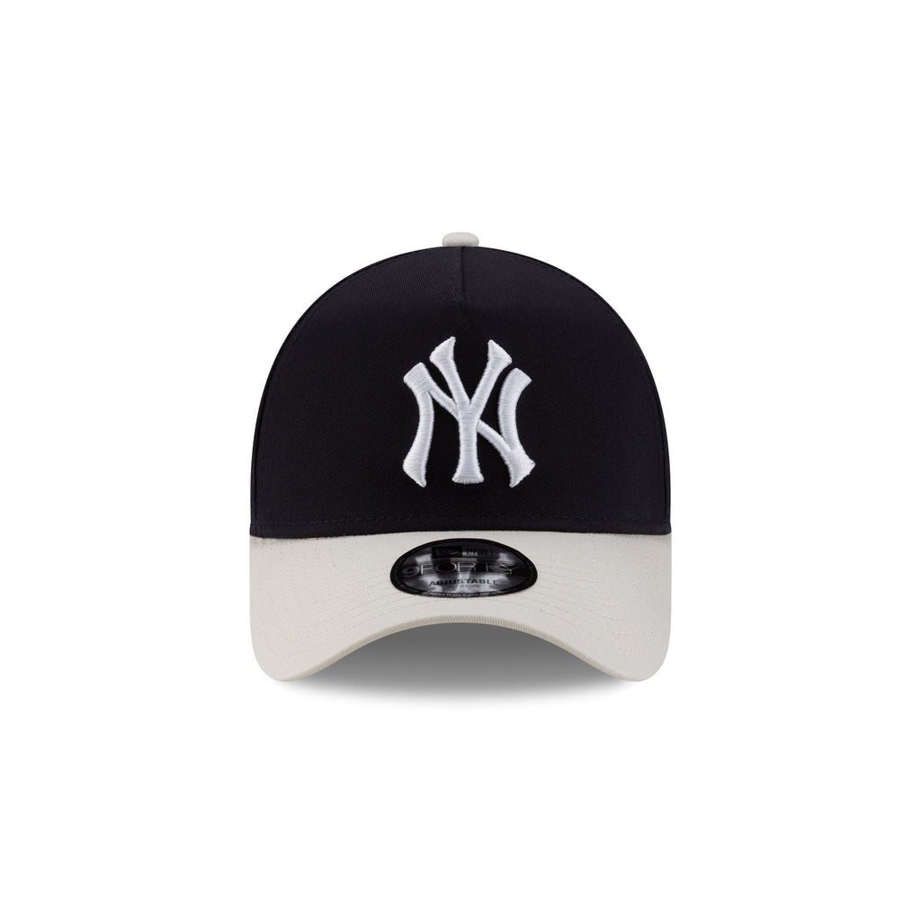 Siegelman Stable x New York Yankees Gray Visor 9FORTY A-Frame Snapback Hat