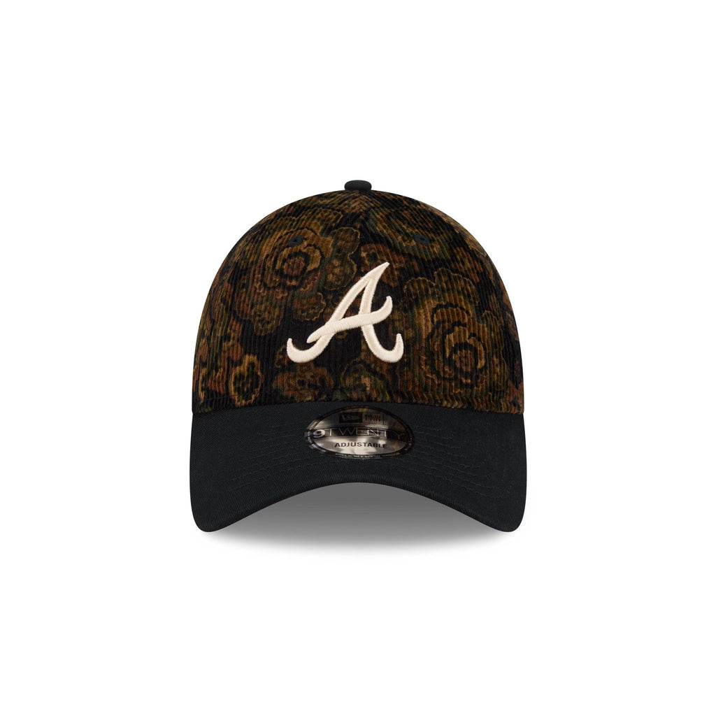 Atlanta Braves Three Looms Floral Corduroy 9TWENTY Adjustable Hat