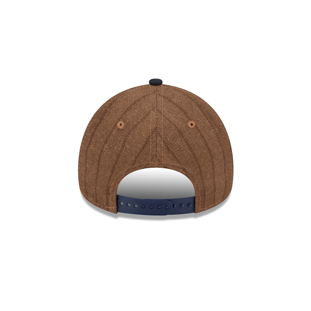 Atlanta Braves Three Looms Wool Pinstripe 9FORTY A-Frame Snapback Hat