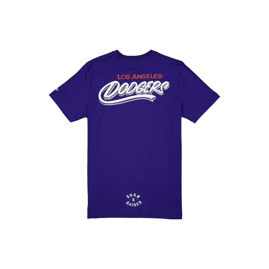 Born x Raised x Los Angeles Dodgers Basic Blue T-Shirt