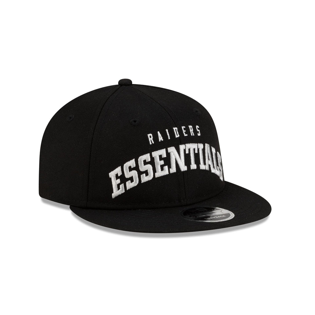 Las Vegas Raiders Fear of God Essentials Retro Crown 9FIFTY Snapback Hat