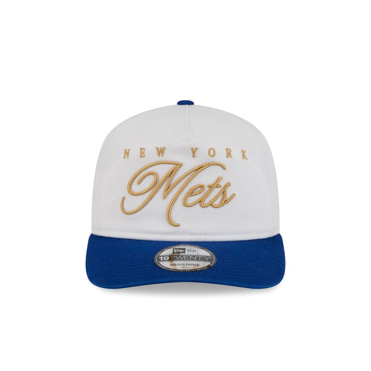 New York Mets Gold Scripted 19TWENTY Adjustable Hat