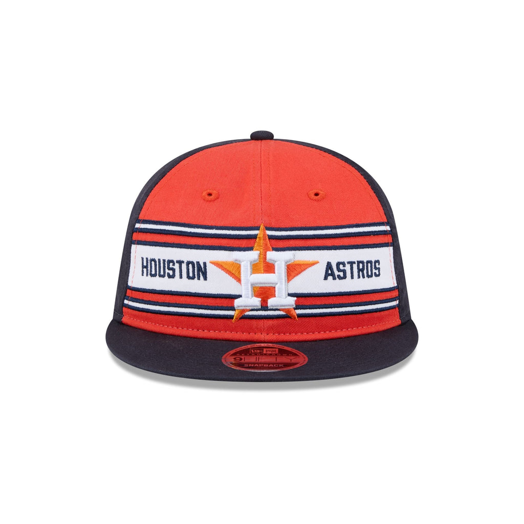 Houston Astros Team Stripes Retro Crown 9FIFTY Snapback Hat