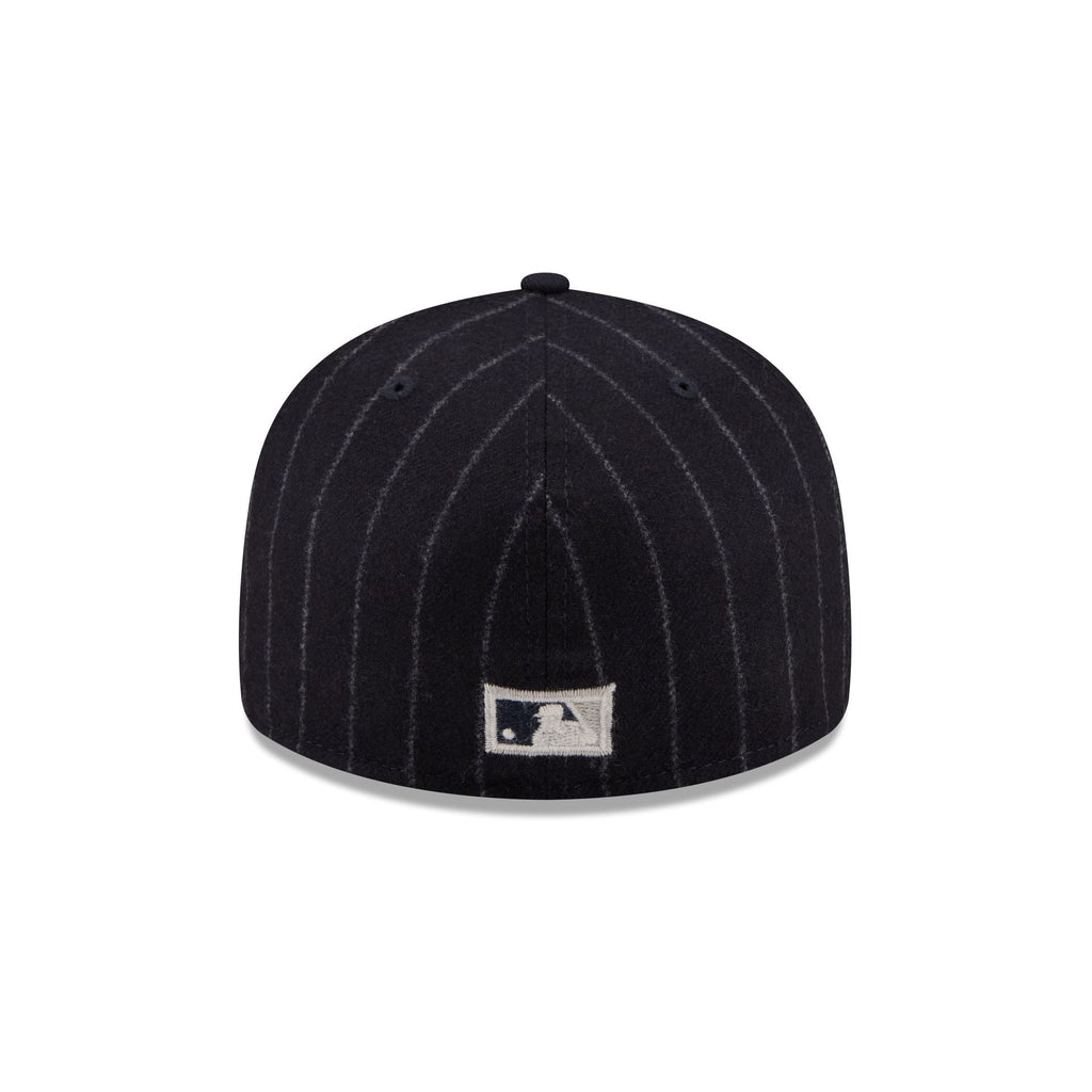 Chicago Cubs Pinstripe Merino & Cashmere Moon 59FIFTY Fitted Hat