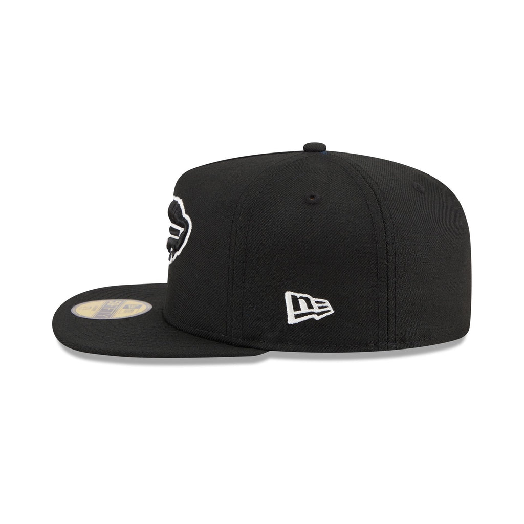 Just Caps Chiseled Logo Buffalo Bills 59FIFTY A-Frame Fitted Hat