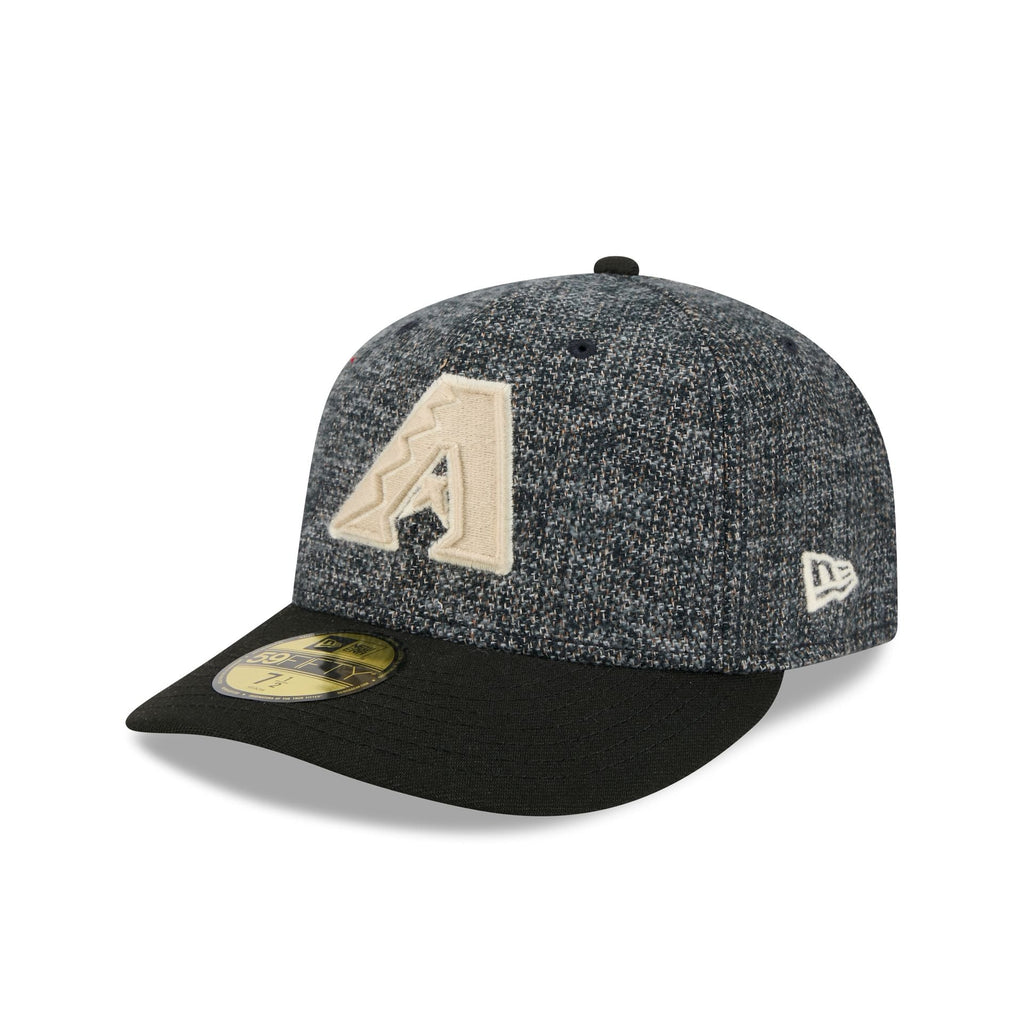 Arizona Diamondbacks Three Looms Tweedy Cotton Black 59FIFTY Fitted Hat