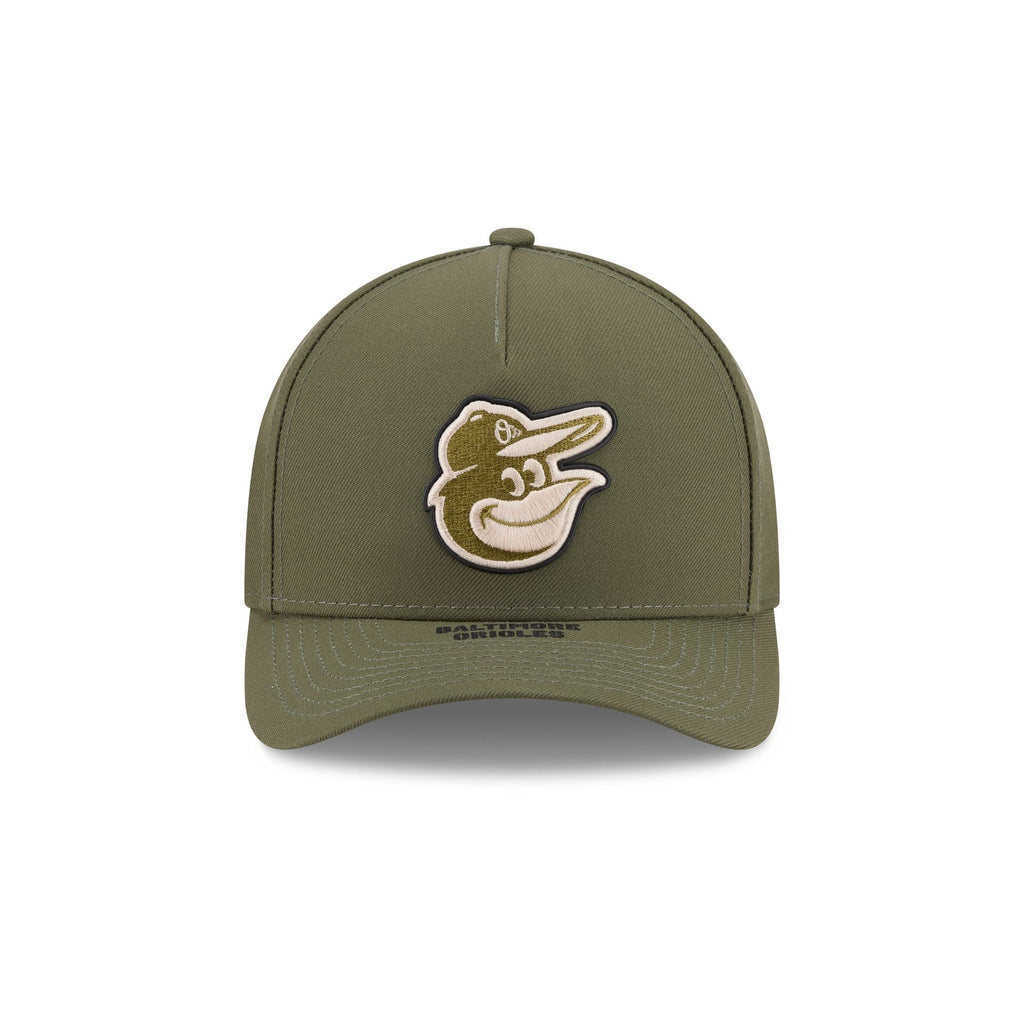 Baltimore Orioles Armed Forces Day 2026 9FORTY M-Crown A-Frame Snapback Hat