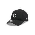 Chicago Cubs Black 9FORTY APEX Snapback Hat