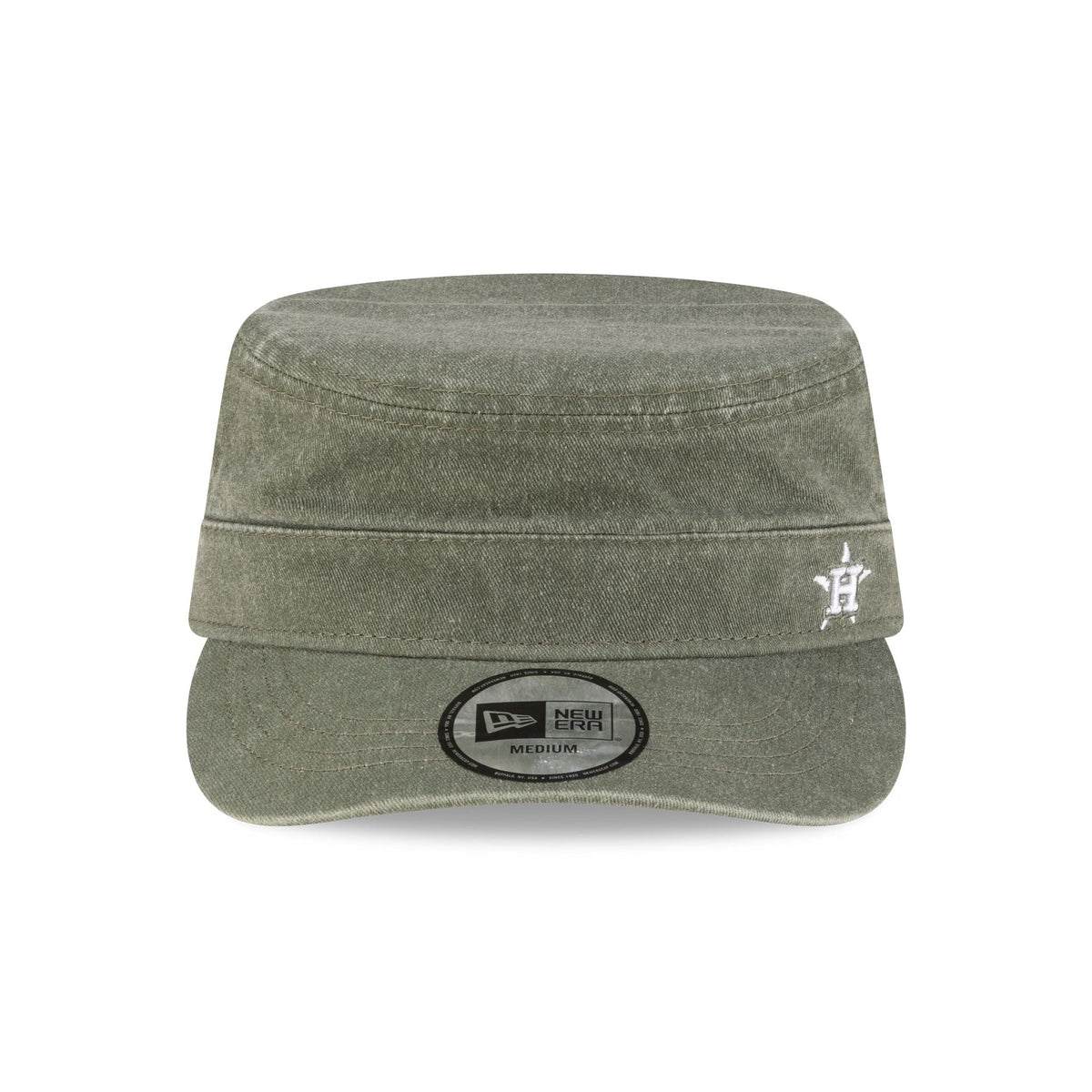 Houston Astros Pigment Dye Olive Military Cap
