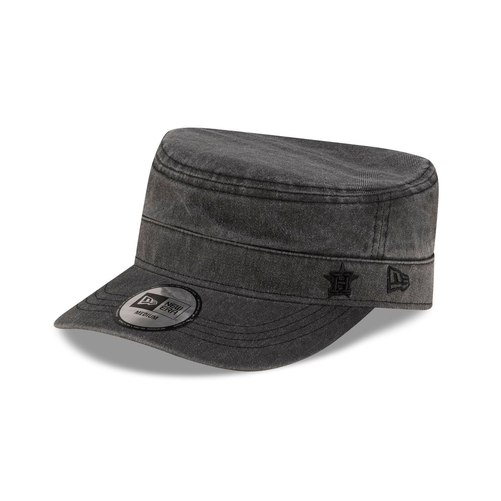 Houston Astros Pigment Dye Black Military Cap